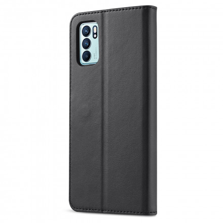 Housse Oppo Reno 6 5G LC.IMEEKE Effet Cuir Housse Oppo Reno 6 5G LC.IMEEKE Effet Cuir