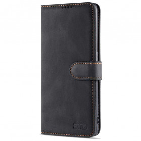 Housse Oppo Reno 6 5G AZNS Effet Cuir Couture