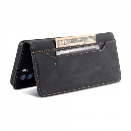 Housse Oppo Reno 6 5G AZNS Effet Cuir Couture Housse Oppo Reno 6 5G AZNS Effet Cuir Couture