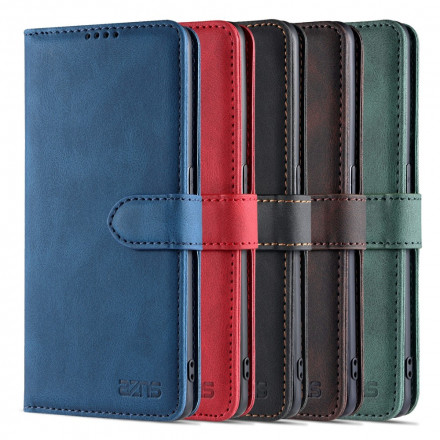 Housse Oppo Reno 6 5G AZNS Effet Cuir Couture Housse Oppo Reno 6 5G AZNS Effet Cuir Couture
