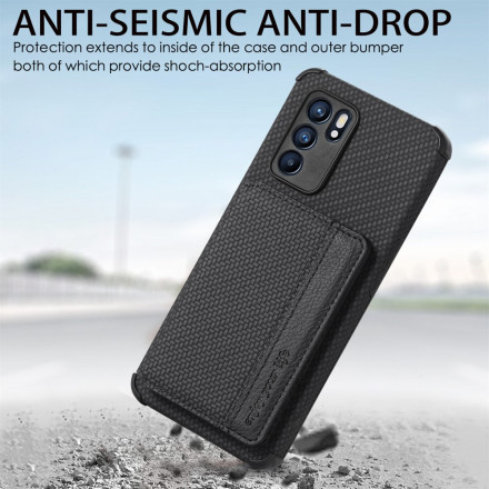 Coque Oppo Reno 6 5G RFID Porte-Cartes Support Coque Oppo Reno 6 5G RFID Porte-Cartes Support