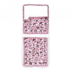 Coque Samsung Galaxy Z Flip 3 5G Transparent et Pierres Précieuses