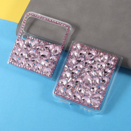 Coque Samsung Galaxy Z Flip 3 5G Transparent et Pierres Précieuses Coque Samsung Galaxy Z Flip 3 5G Transparent et Pierres Précieuses