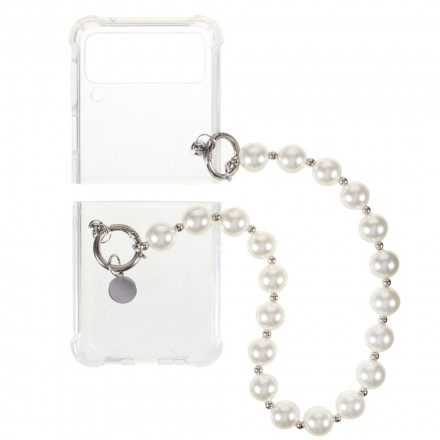 Coque Samsung Galaxy Z Flip 3 5G Silicone Bracelet Perles Coque Samsung Galaxy Z Flip 3 5G Silicone Bracelet Perles