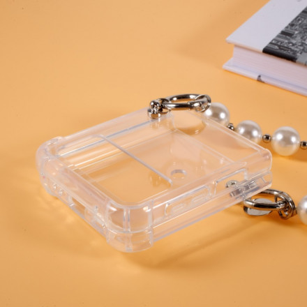 Coque Samsung Galaxy Z Flip 3 5G Silicone Bracelet Perles Coque Samsung Galaxy Z Flip 3 5G Silicone Bracelet Perles
