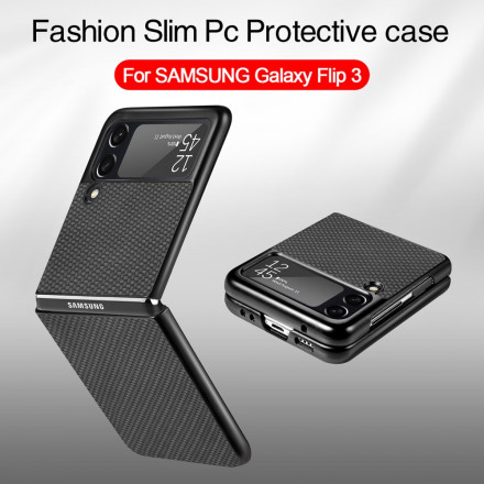 Coque Samsung Galaxy Z Flip 3 5G Fibre Carbone Texturée