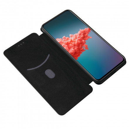 Flip Cover Zte Axon 20 4G / 5G Silicone Carbone Coloré