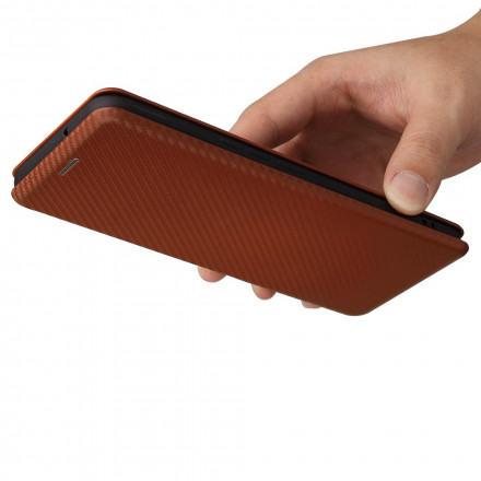 Flip Cover Zte Axon 20 4G / 5G Silicone Carbone Coloré