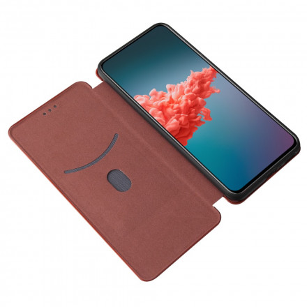 Flip Cover Zte Axon 20 4G / 5G Silicone Carbone Coloré