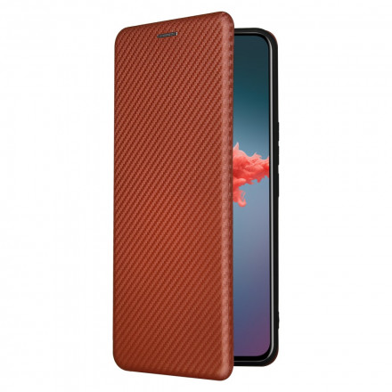 Flip Cover Zte Axon 20 4G / 5G Silicone Carbone Coloré