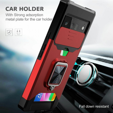 Coque Google Pixel 6 Pro Support et Protège-Lentilles et Porte-Cartes Coque Google Pixel 6 Pro Support et Protège-Lentilles et Porte-Cartes