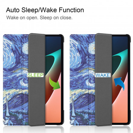 Smart Case Xiaomi Pad 5 Porte-Stylet Nuit Étoilée Smart Case Xiaomi Pad 5 Porte-Stylet Nuit Étoilée