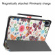 Smart Case Xiaomi Pad 5 Porte-Stylet Fleurs Vintages