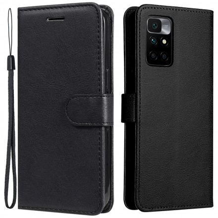 Housse Xiaomi Redmi 10 Solid Color Serie à Lanière Housse Xiaomi Redmi 10 Solid Color Serie à Lanière