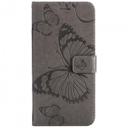 Housse Xiaomi Redmi 10 Papillons Géants à Lanière Housse Xiaomi Redmi 10 Papillons Géants à Lanière