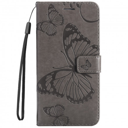 Housse Xiaomi Redmi 10 Papillons Géants à Lanière Housse Xiaomi Redmi 10 Papillons Géants à Lanière