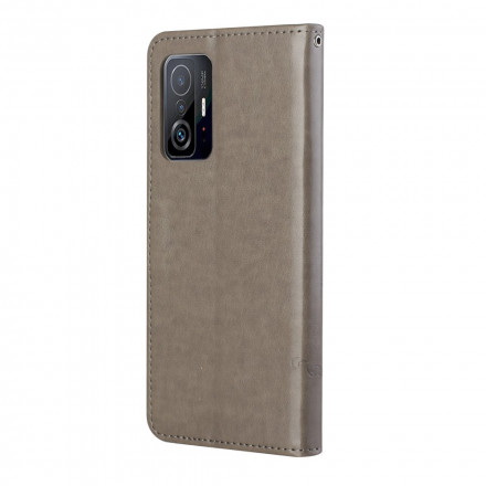 Housse Xiaomi 11T / 11T Pro Papillons Et Fleurs À Lanière Housse Xiaomi 11T / 11T Pro Papillons Et Fleurs À Lanière