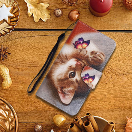 Housse Xiaomi 11T / 11T Pro Mon Chaton et Papillon Housse Xiaomi 11T / 11T Pro Mon Chaton et Papillon