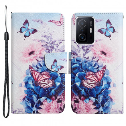 Housse Xiaomi 11T / 11T Pro Bouquet de Fleurs et Papillons Housse Xiaomi 11T / 11T Pro Bouquet de Fleurs et Papillons