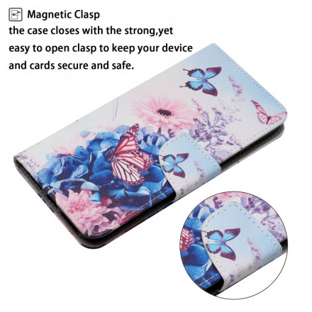 Housse Xiaomi 11T / 11T Pro Bouquet de Fleurs et Papillons Housse Xiaomi 11T / 11T Pro Bouquet de Fleurs et Papillons