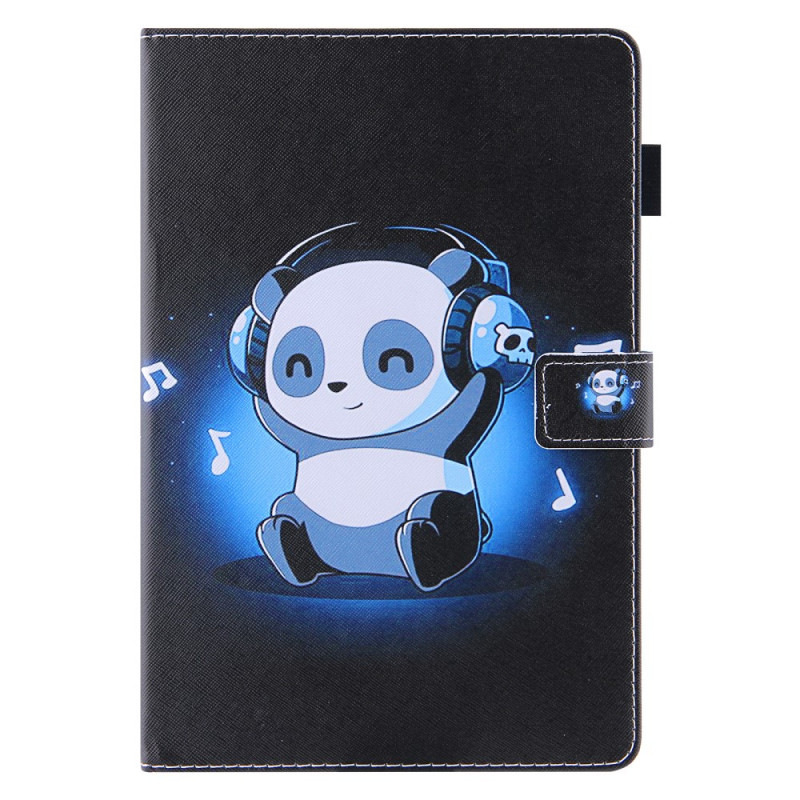 Housse iPad Mini 6 (2021) Panda aux Écouteurs