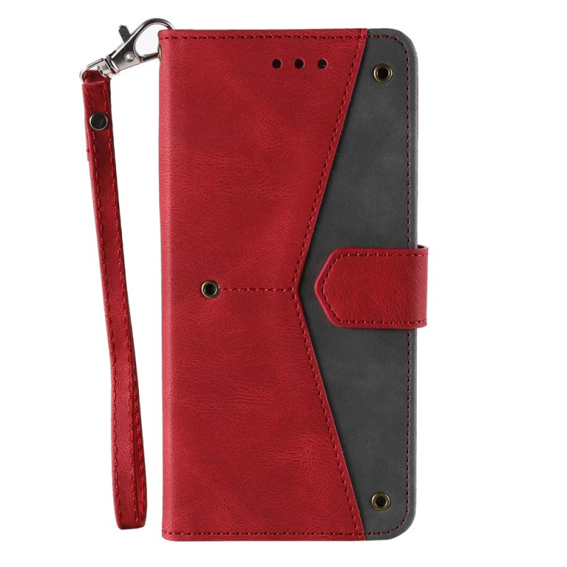 Housse Xiaomi Mi 11 Pro Simili Cuir Bicolore Rivets