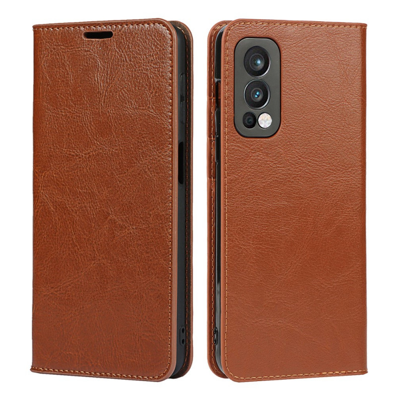 Flip Cover OnePlus Nord 2 5G Cuir Véritable