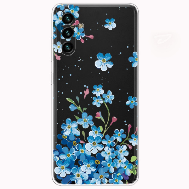 Coque Samsung Galaxy A13 5G / A04s Fleurs Bleues