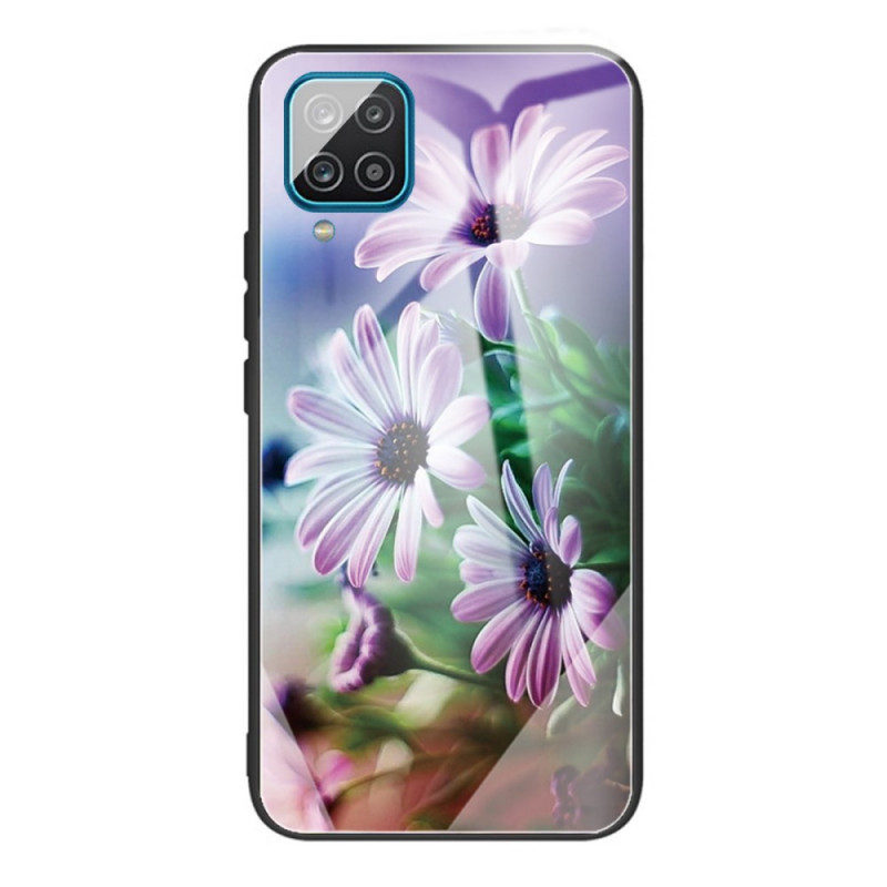 Coque Samsung Galaxy M32 Verre Trempé Fleurs