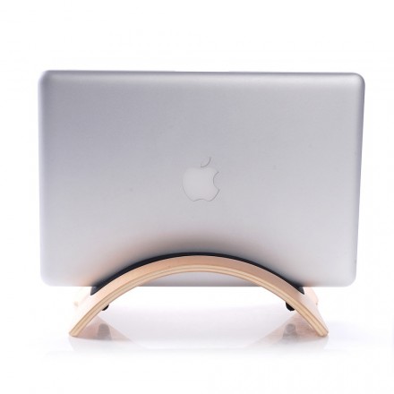 Support BookArc en Bois Naturel pour MacBook - Ma Coque