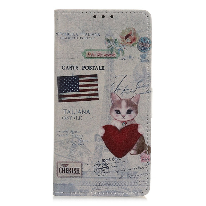 Housse Alcatel 1S (2021) / 3L (2021) Chat Voyageur