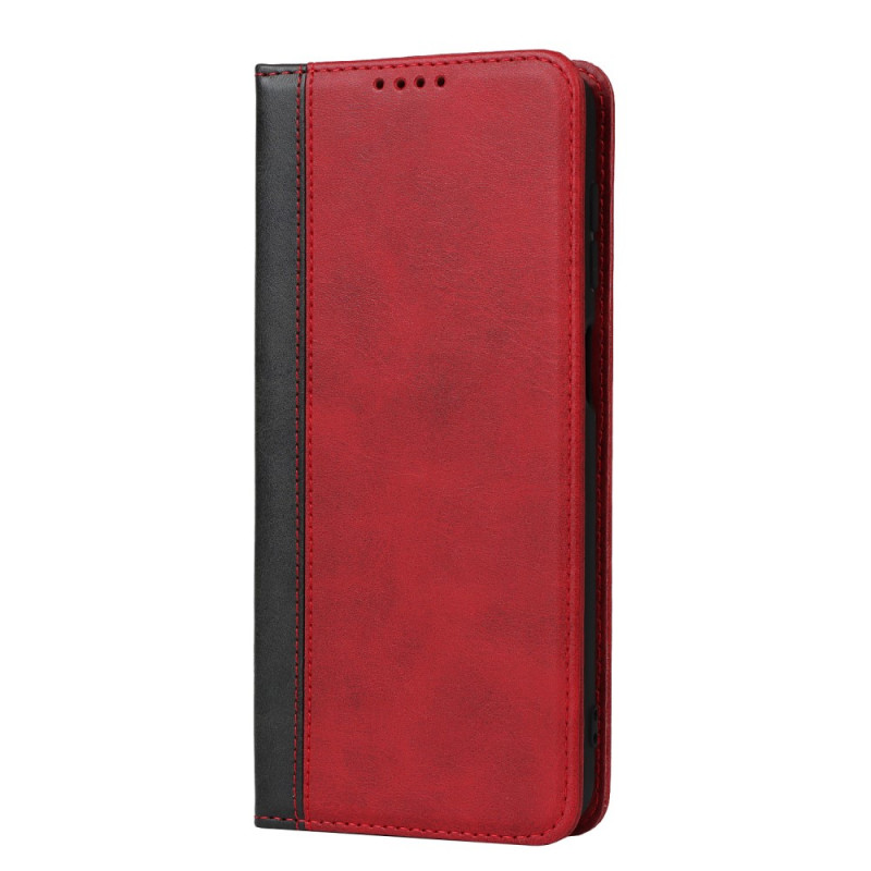 Flip Cover Samsung Galaxy A12 / M12 Bicolore Style Cuir