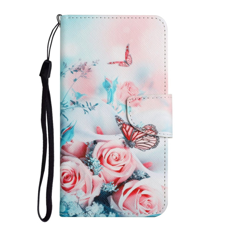 Housse Xiaomi Redmi 10 Bouquet de Fleurs et Papillons