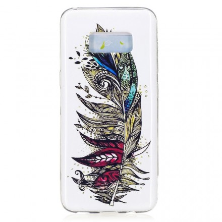 Coque Samsung Galaxy S8 Plumes Tribales Fluorescente