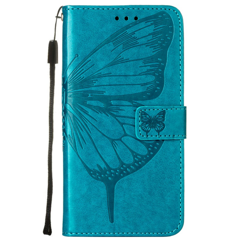 Housse Xiaomi Redmi 10 Papillon Design avec Lanière
