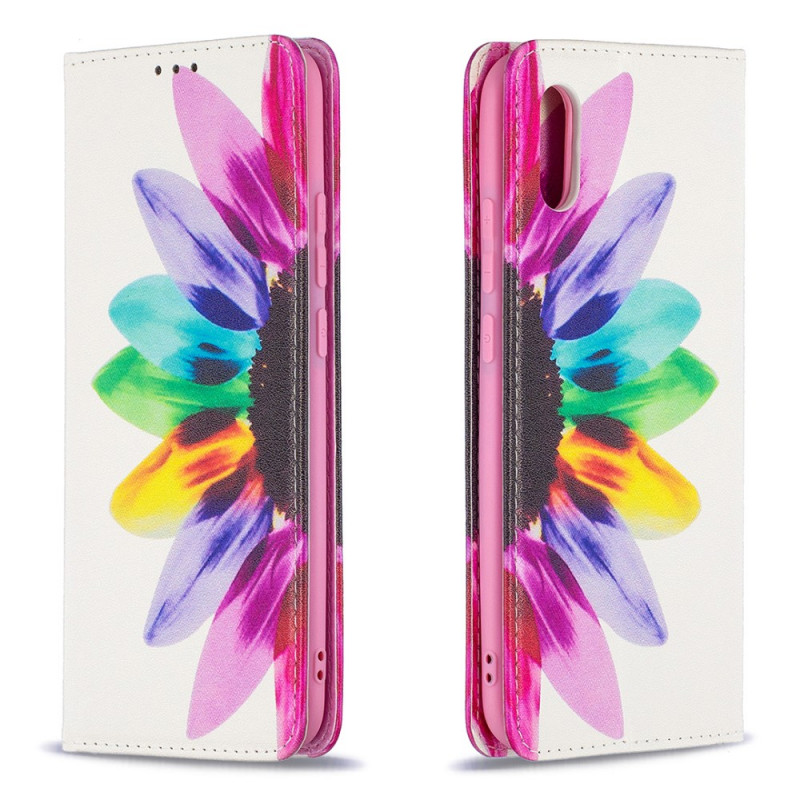 Flip Cover Xiaomi Redmi 9A Fleur Aquarelle