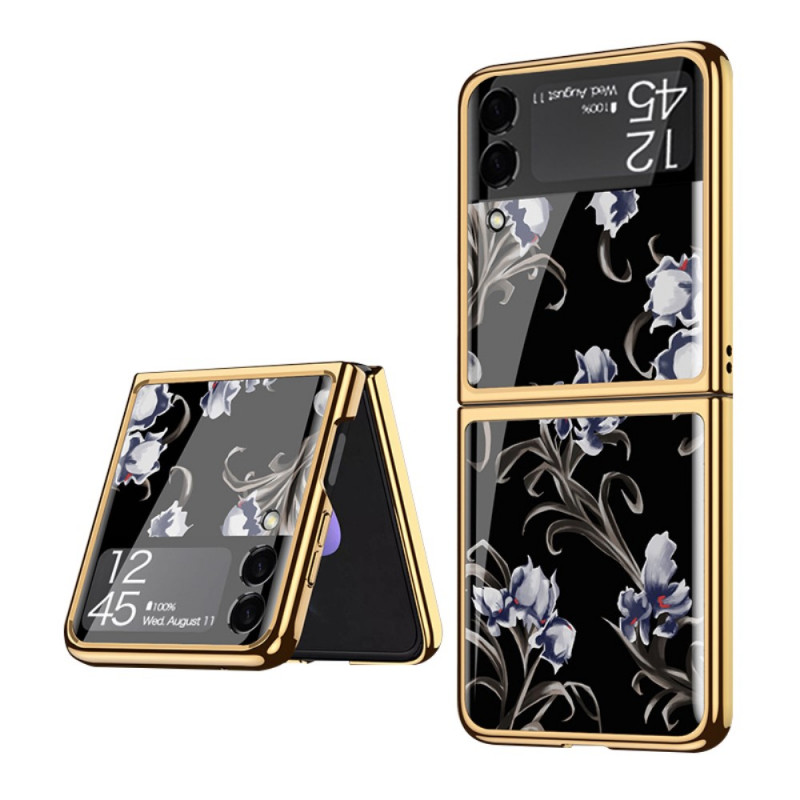 Coque Samsung Galaxy Z Flip 3 5G Verre Trempé Fleurs GKK