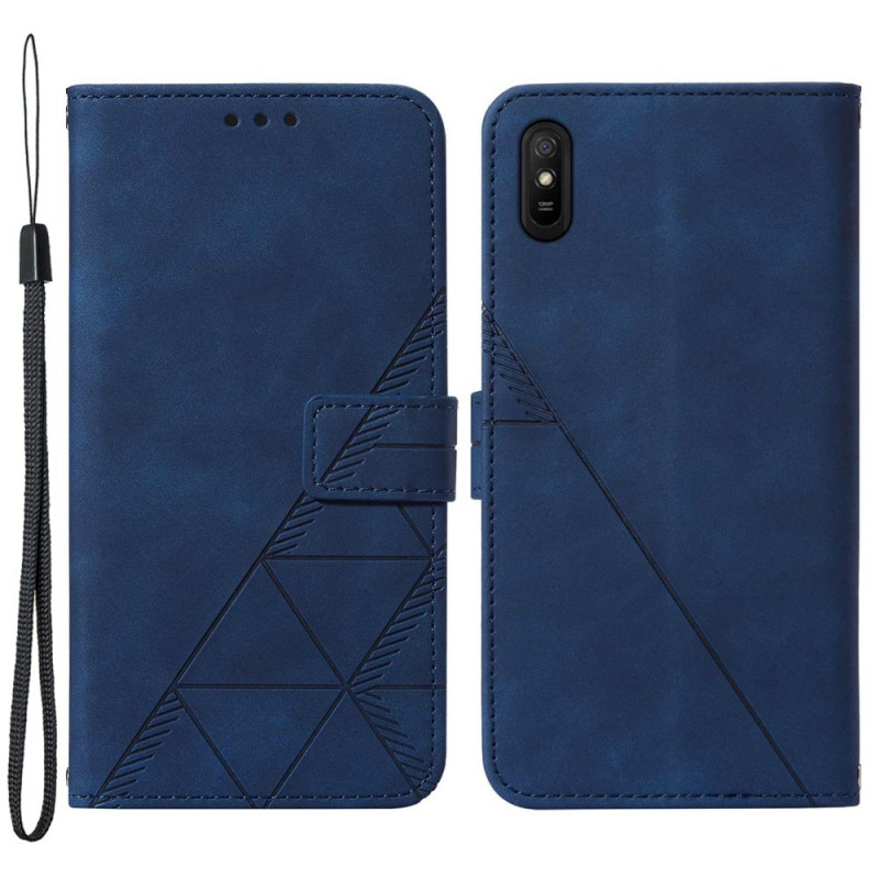 Housse Xiaomi Redmi 9A Effet Cuir Pyramide - Ma Coque