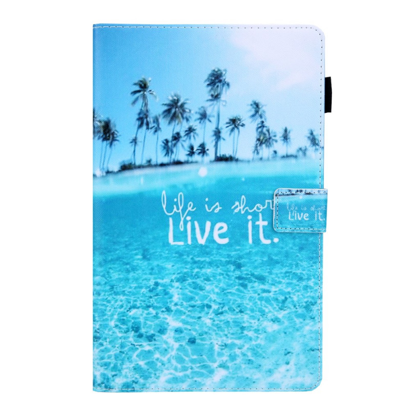 Housse Samsung Galaxy Tab A8 (2021) Life is Short Tropiques