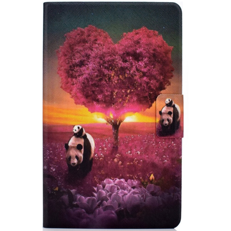 Housse Samsung Galaxy Tab A8 (2021) Panda Coeur