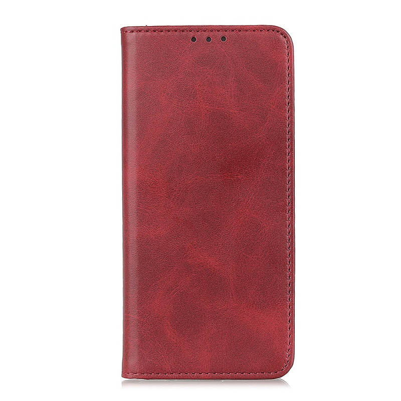 Flip Cover Moto E40 / E30 / E20 Cuir Fendu Élégance