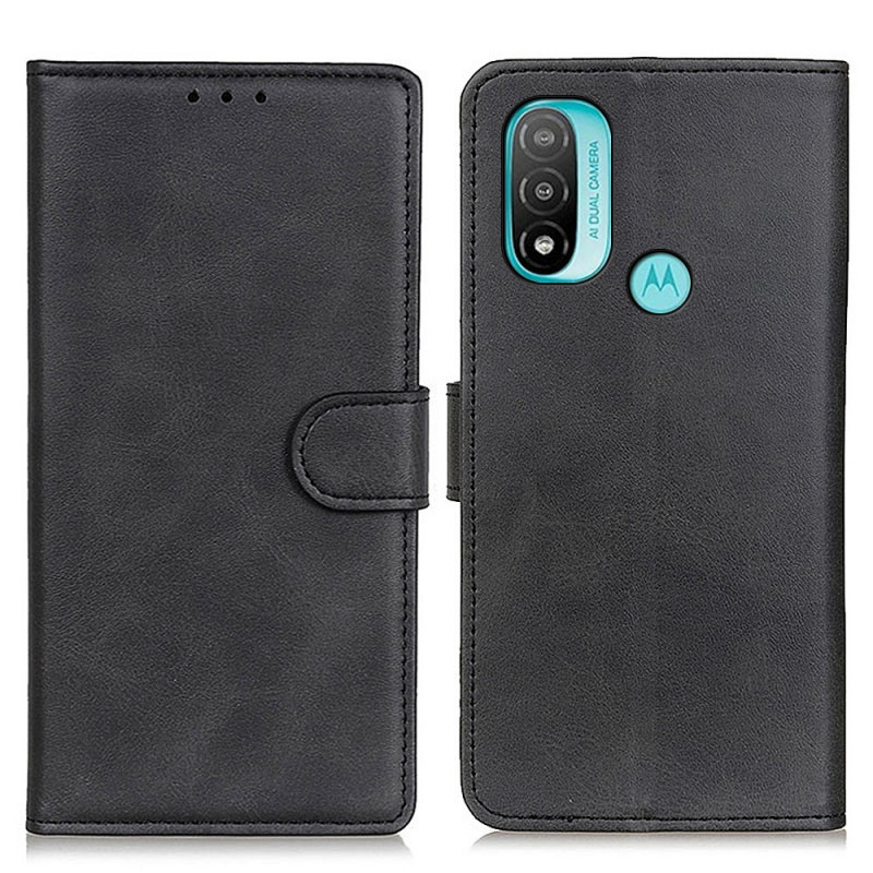 Housse Moto E40 / E30 / E20 Effet Cuir Matte Rétro
