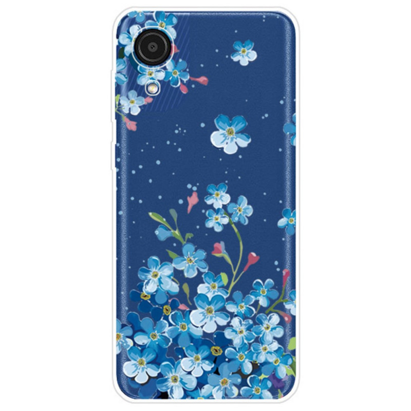 Coque Samsung Galaxy A03 Core Fleurs Bleues