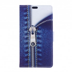 Housse Huawei P10 Fermeture Jeans