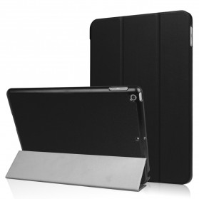 7% sur Housse nouvel Apple iPad 9,7 pouces Wifi - 4G/LTE Cuir Style noire  avec Stand - Etui coque noir de protection tablette 2017 / 2018 New iPad 9,7  pouces - accessoires