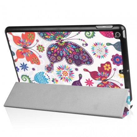 Housse iPad 9.7 2017 Papillons et Fleurs