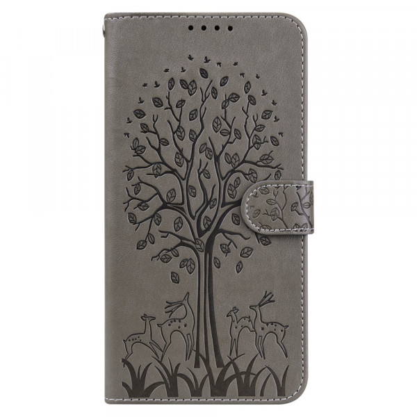 Housse Samsung Galaxy S22 Ultra 5G Arbre et Cerfs