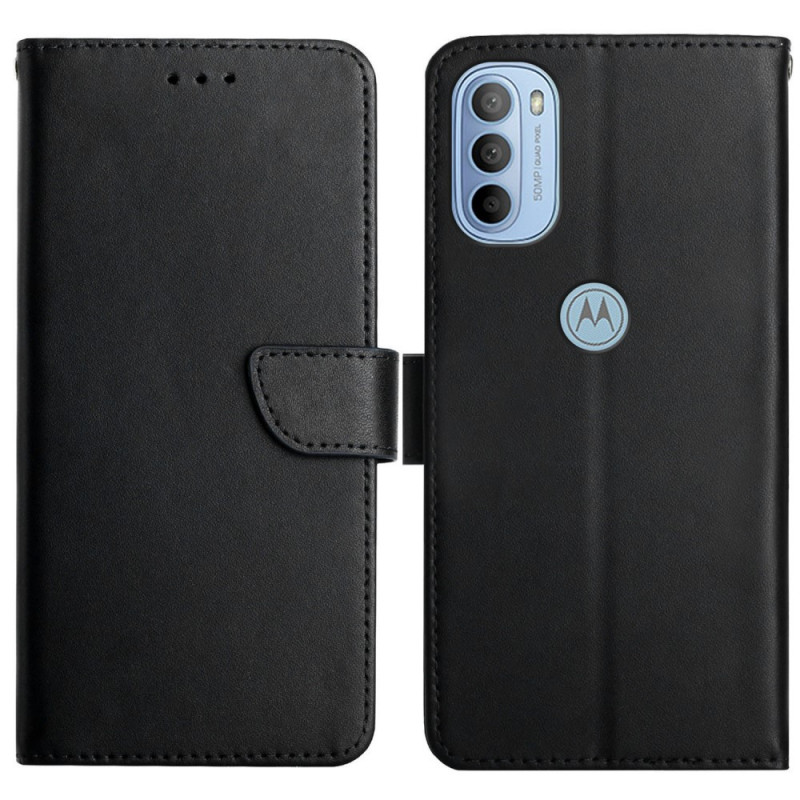 Housse Moto G51 5G Cuir Nappa Véritable