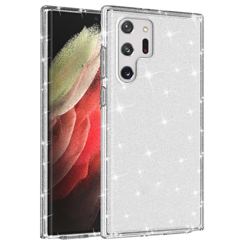 Coque Samsung Galaxy S22 Ultra 5G Transparente Paillettes