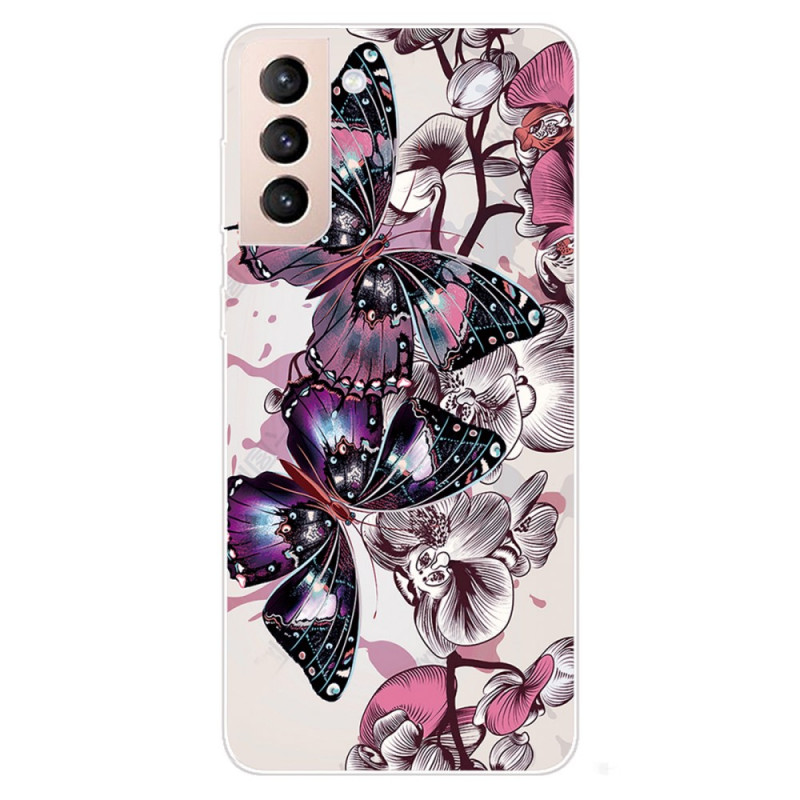 Coque Samsung Galaxy S22 5G Papillons Colorés